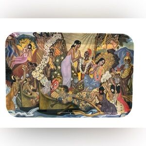 Beautiful Vintage Hawaiian Aloha Tray Eugene Savage
